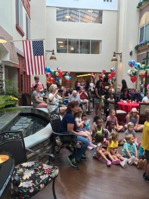 Children at an event.