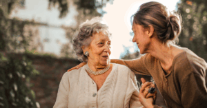 daughter with grandma