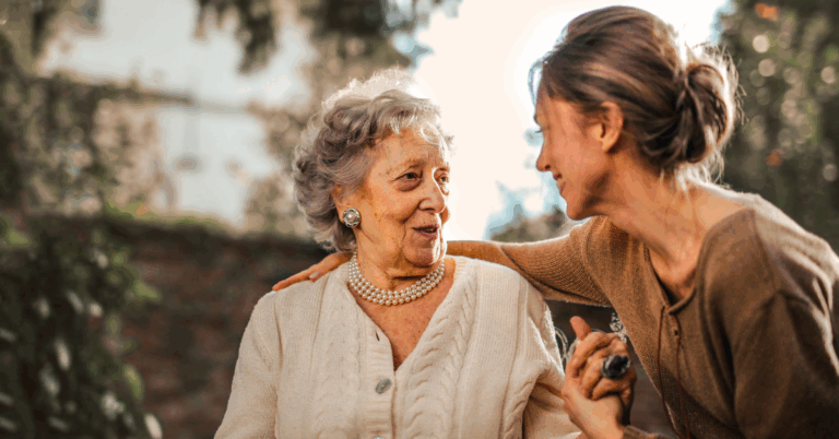 daughter with grandma