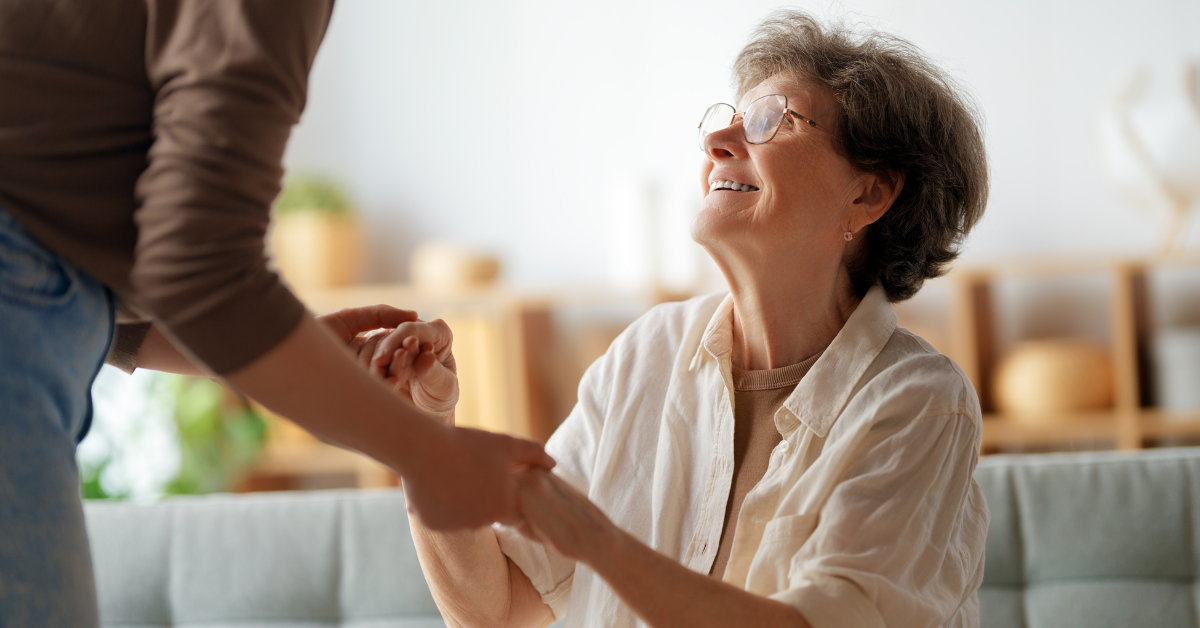 senior in assisted living